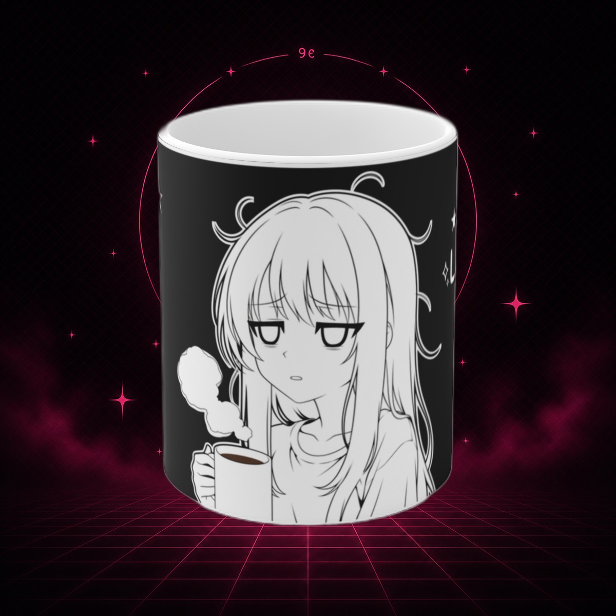 Loading… Tired Anime Girl Coffee Mug view 2