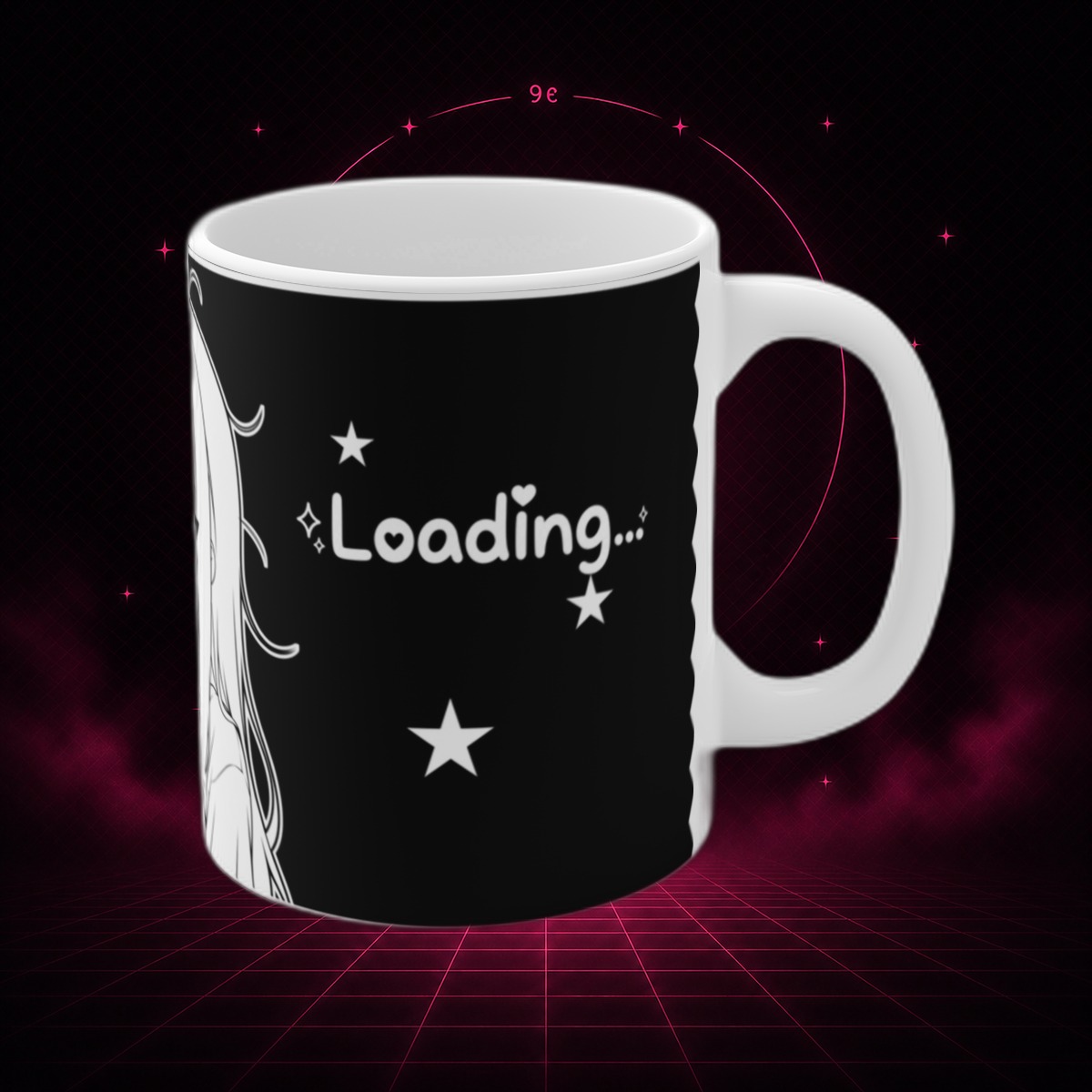 Loading… Tired Anime Girl Coffee Mug view 4